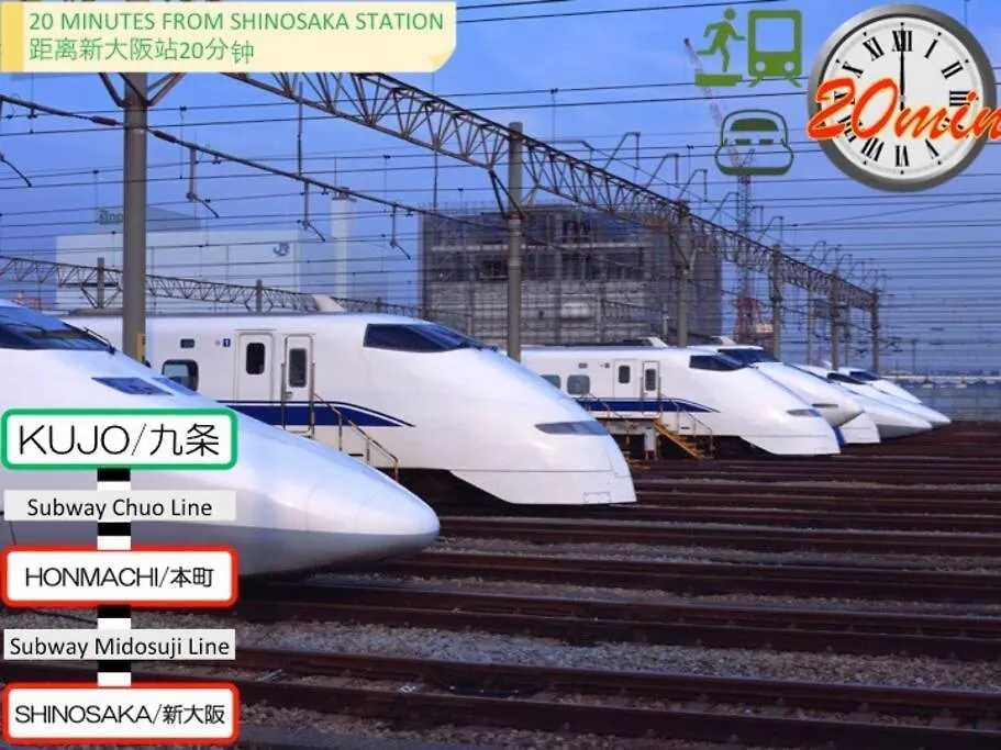 11 Min To Usj, 6 Min To Nanba, 3R House For Max 9 Apartment Osaka Japan
